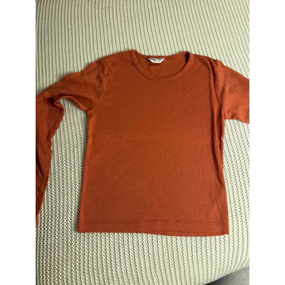 Hard Tail Forever Womens Long Sleeve Tee Burnt Orange Cotton Style